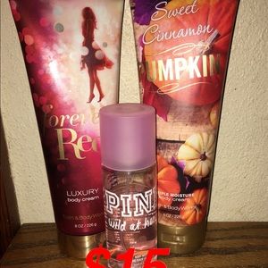 Bath and body works and PINK